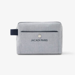 Heathered canvas toiletry bag