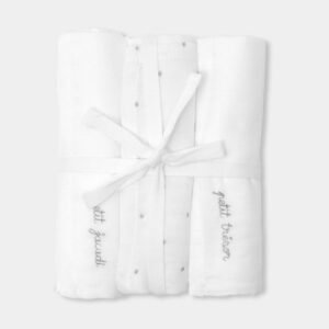 Set of 3 cotton baby swaddling clothes