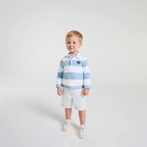 Baby boy long-sleeved polo shirt