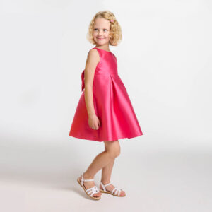 Girl ceremony dress in Mikado satin