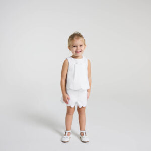 Baby girl ceremony ensembleAll in white