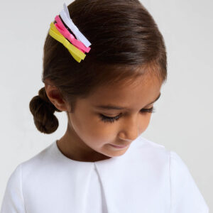 Girl set of three thin bow hair clips