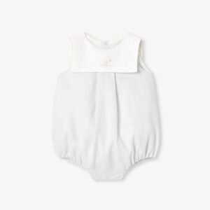 Baby boy linen romper