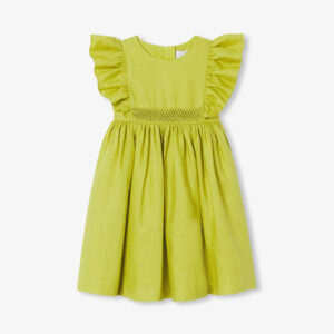 Girl linen ceremony dress