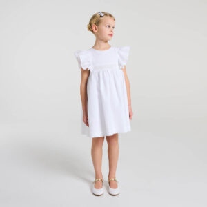 Girl linen ceremony dress