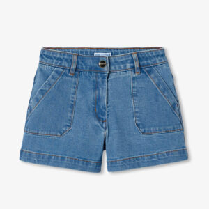 Girl light denim shorts