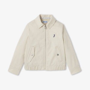Lightweight twill Harrington jacket for kids