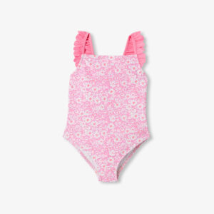 Girl one-piece swimsuit in Liberty fabric