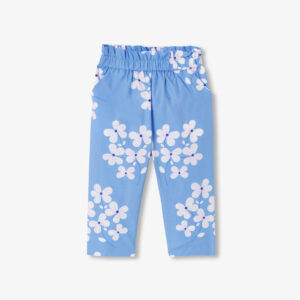 Baby girl floral print cotton trousers
