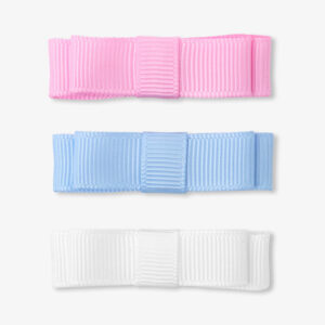 Girl trio of flat bow hair clips