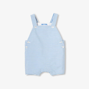 Baby boy poplin short dungarees