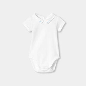 Baby boy short-sleeved cotton bodysuit