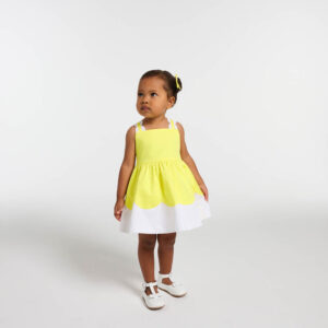 Baby girl poplin ceremony dress