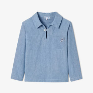Children's chambray sailor shirt