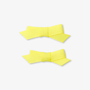 Baby girl crocodile clip duo with bow