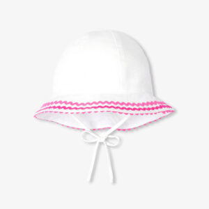 Baby girl cotton piqué hat