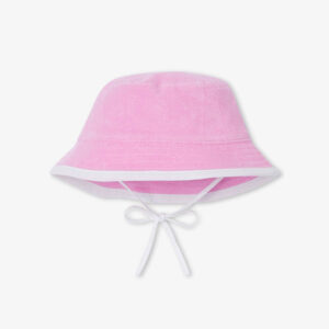 Baby girl terry cotton bucket hat