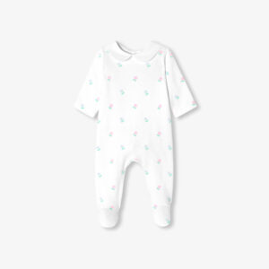 Baby girl pyjamas in interlock cotton