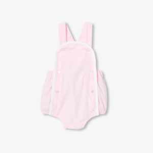 Baby girl romper in cotton poplin