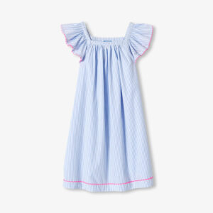 Girl striped poplin nightdress