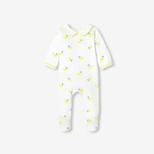 Baby girl pyjamas in interlock cotton
