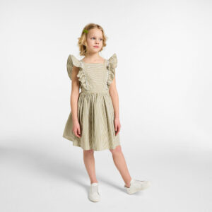 Girl striped poplin dress