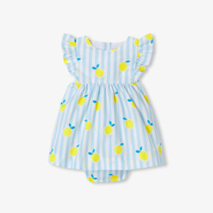 Baby girl dress in cotton poplin