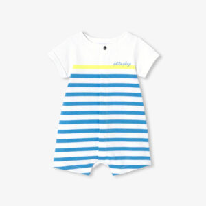 Baby boy short jumpsuit in jersey