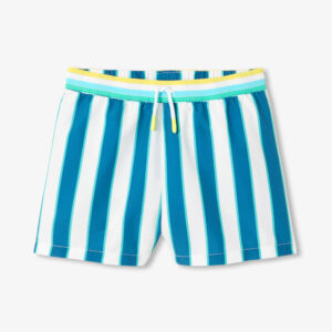 Striped children's swim shorts