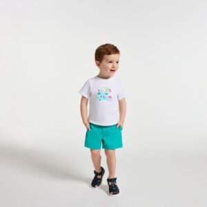 Baby boy gabardine shorts