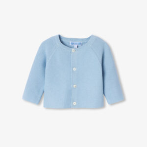 Baby boy garter stitch cardigan