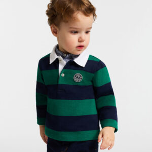 Baby boy long-sleeved polo shirt