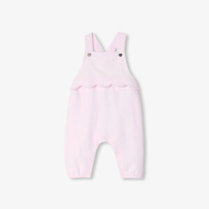 Baby girl velvet overalls