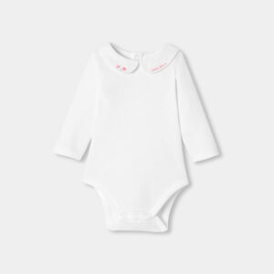 Baby girl long-sleeved cotton bodysuit
