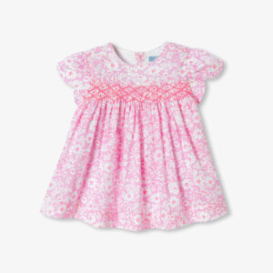 Baby girl short-sleeved Liberty fabrics dress