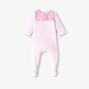 Baby girl velvet pyjamas