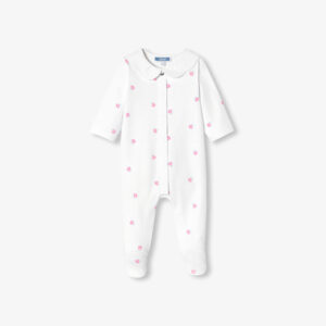 Baby girl Interlock cotton floral print pyjamas