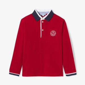 Boy cotton piqué rugby shirt