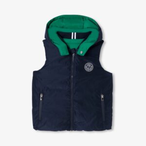Boy reversible sleeveless paded jacket