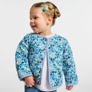 Baby girl jacket in Liberty fabric