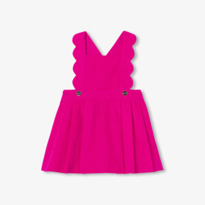 Baby girl pinafore dress in milleraies velvet