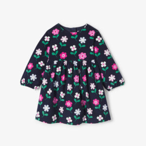 Baby girl long-sleeved velvet dress