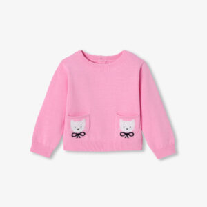 Baby girl cotton sweater