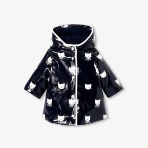 Baby girl patent raincoat