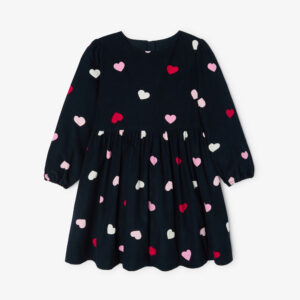 Girl needlecord velvet dress