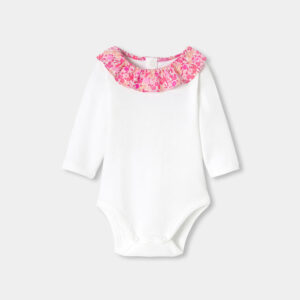 Baby girl long-sleeved bodysuit