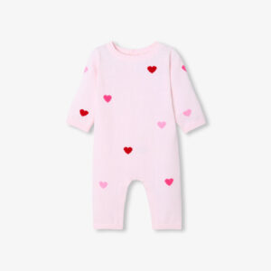 Baby girl cotton long-sleeve jumpsuit