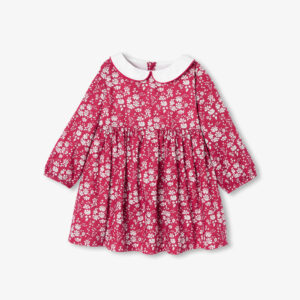 Baby girl long-sleeved dress in Liberty fabric