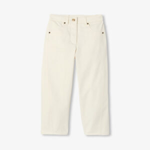 Girl twill barrel trousers