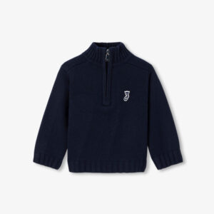Baby boy trucker collar jumper